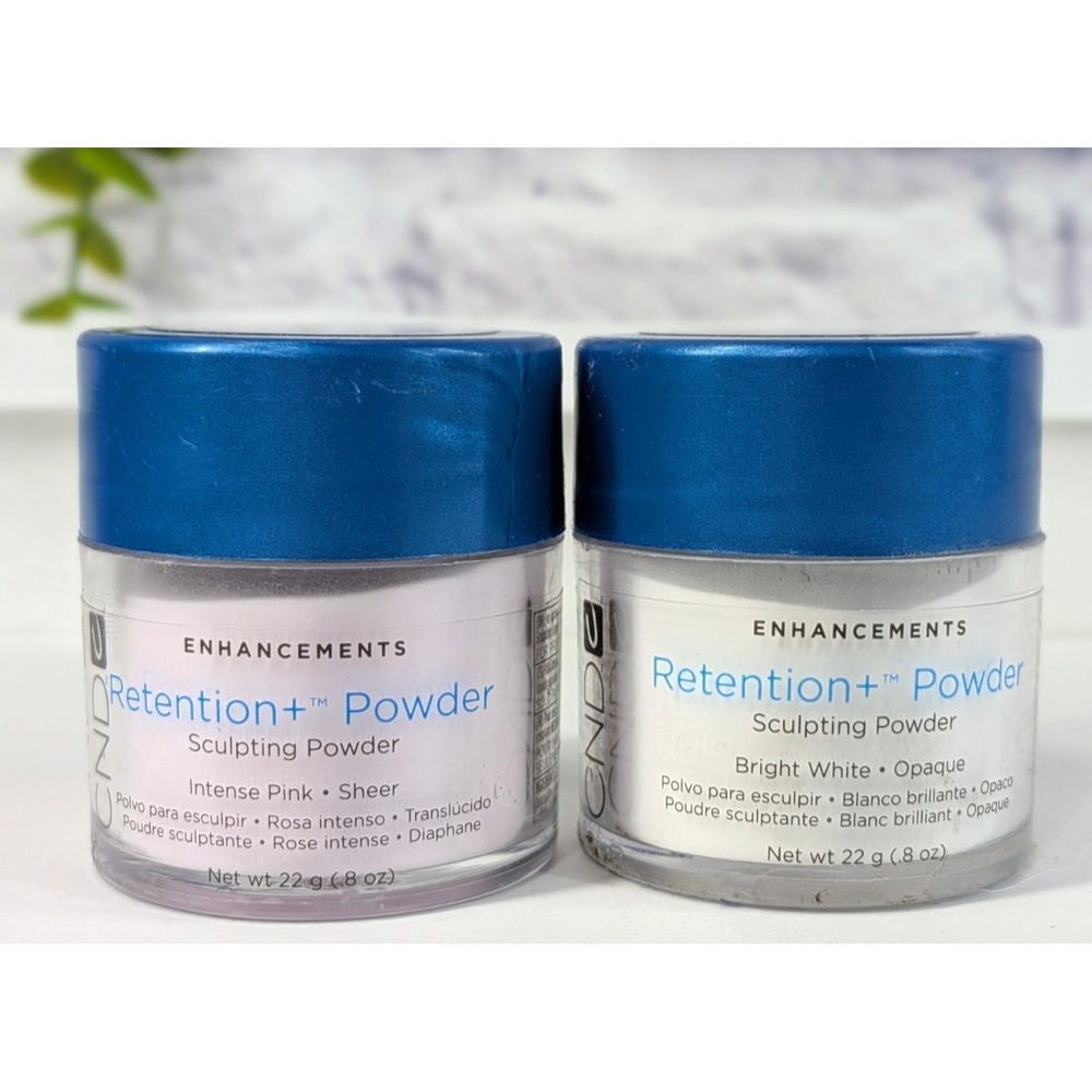 INTENSE PINK & BRIGHT WHITE SET🚨New CND Retention+ Sculpting Powder 22g/0.8 oz